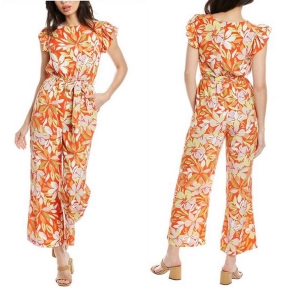 Adyson Parker Pants - NWT Adyson Parker Cap Sleeve Floral Jumpsuit Size Medium